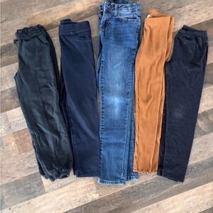 Girls 7/8 pants leggings bundle